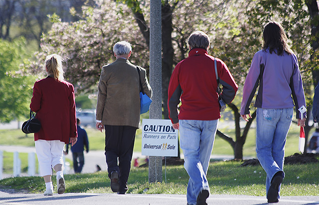 Walkers on Path