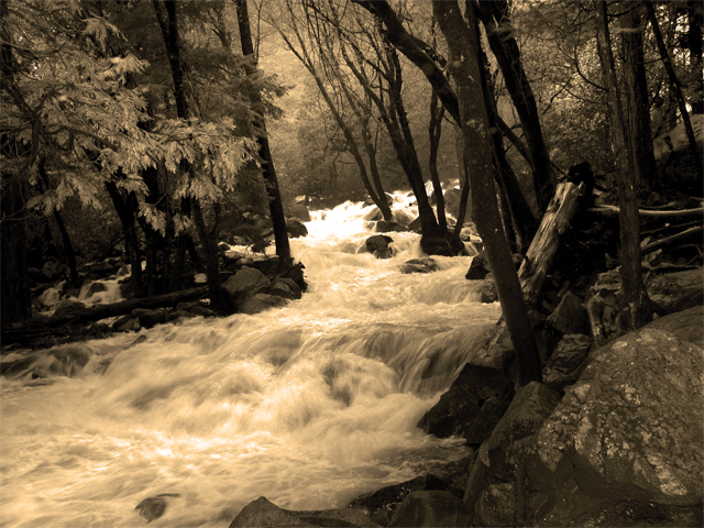 River below Bridalvail Falls