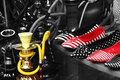 Red shoes, yellow hooka; I just take the pictures