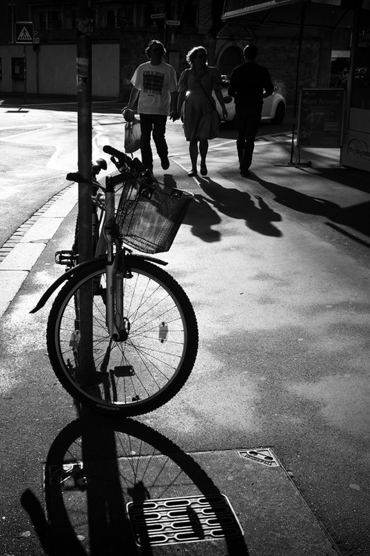 At the corner