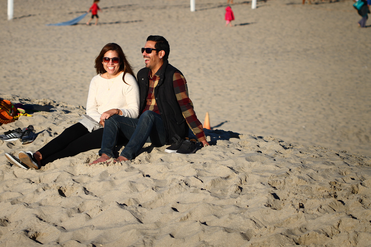 Couple in sand