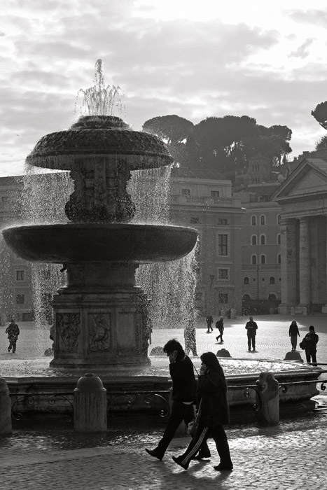 Fountain in square