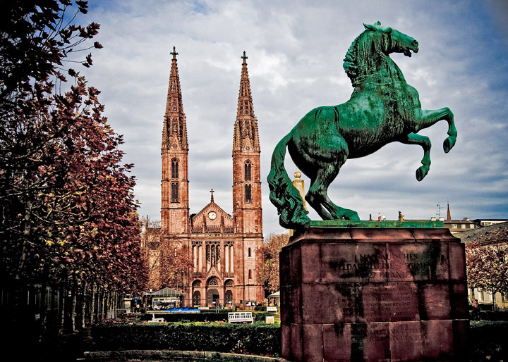 Horse and church 2