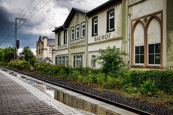 At the station