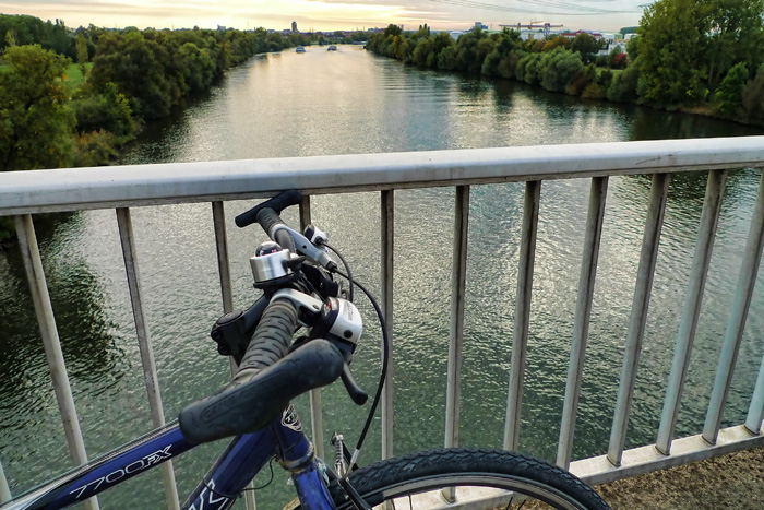 Bike on bridge