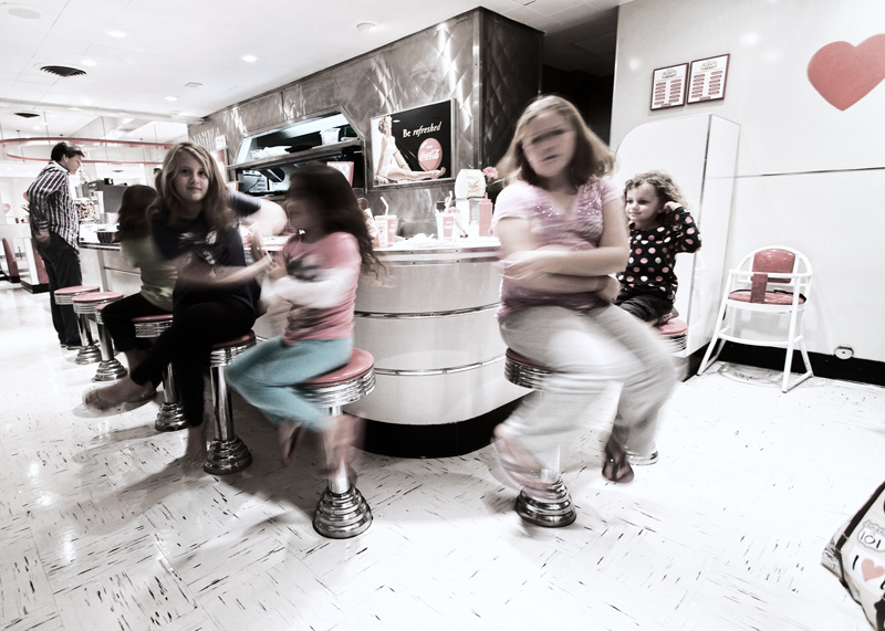 Spinning girls