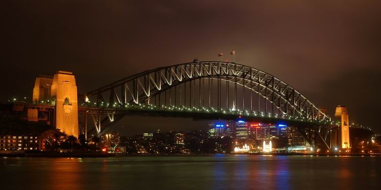 Sydney Harbor Bridge at Night (2:1)