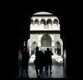 Inside the Alqazar castle in Seville Spain