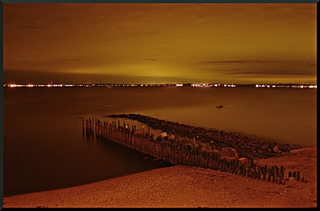 Autumn nights at the beach