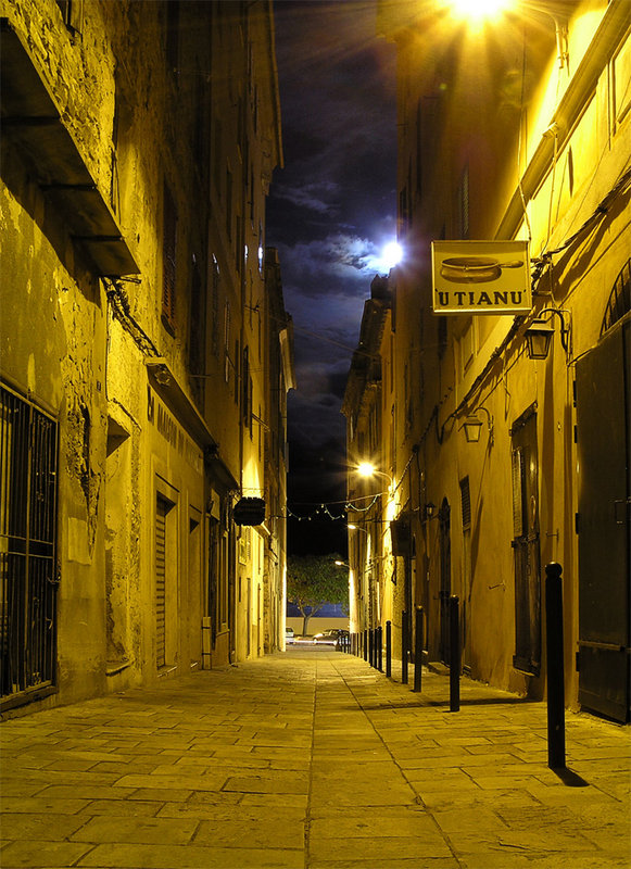 Bastia at night