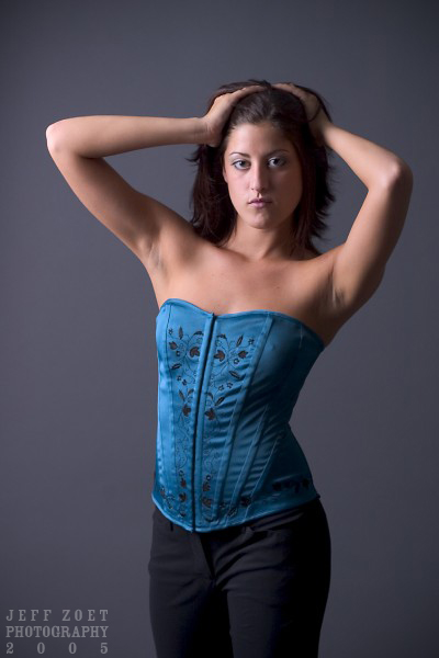 Steph in corset