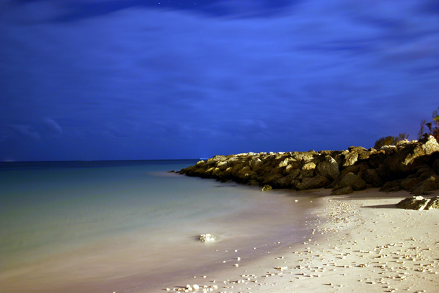 Nightime in the Bahamas