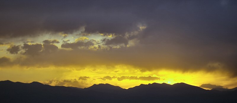Sunset in the Rockies