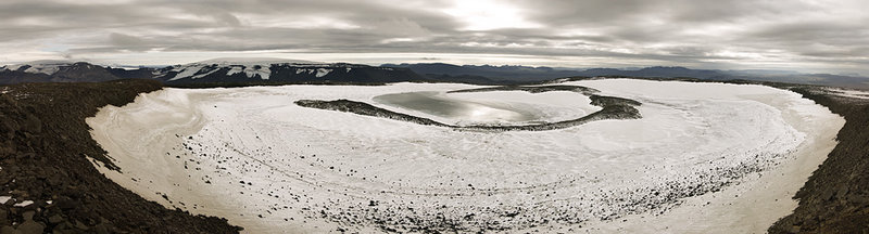 The crater