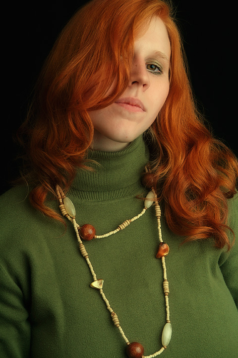red curls
