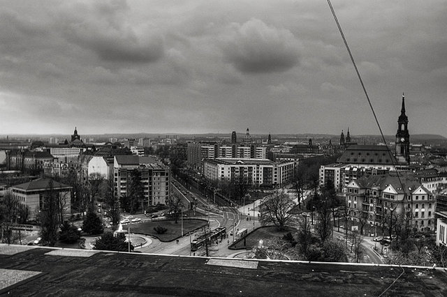 overlooking Dresden