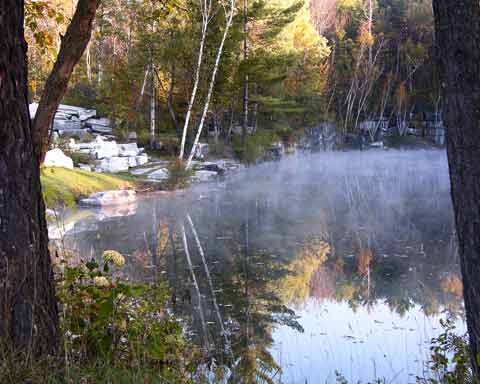 Foggy Pond in Vermont