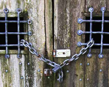 Cellar Doors Chained