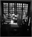 table in black & white