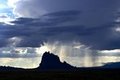 Rain at Shiprock