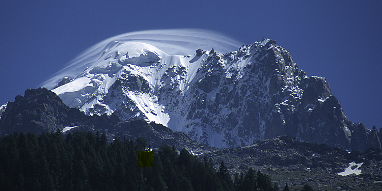 Clouds over Mont Blanc