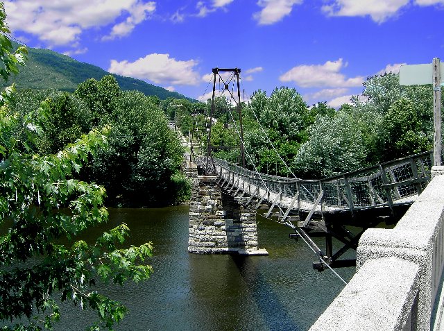 Swinging Foot Bridge View