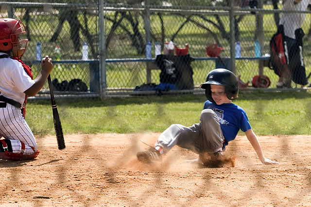 Seth baseball homerun slide