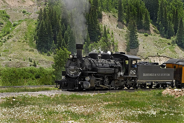 Railroad steam Silverton Colorado