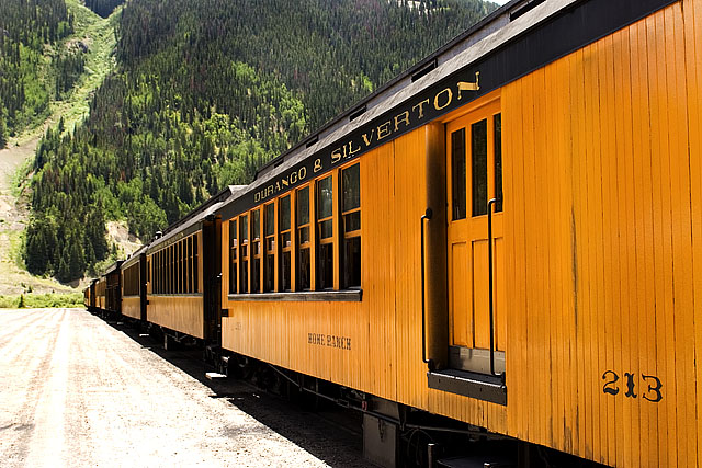 Railroad cars perspective