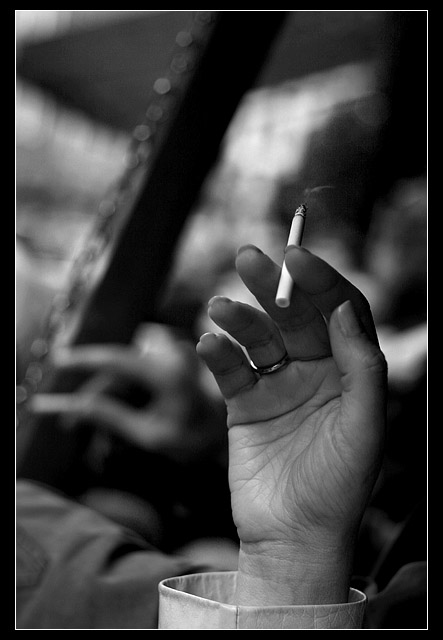 The smoking hand