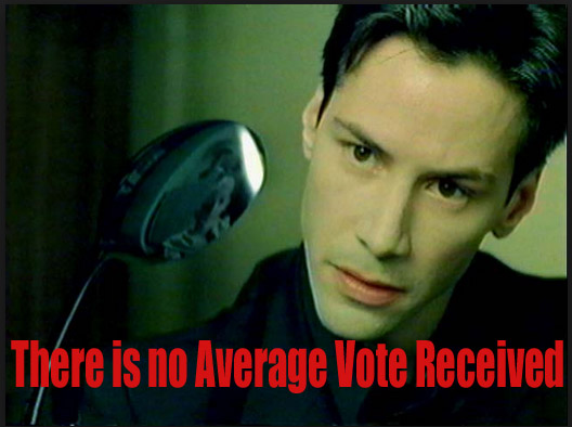 There is no Average Vote Received