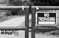 No Trespassing