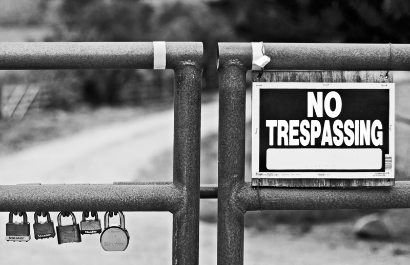 No Trespassing