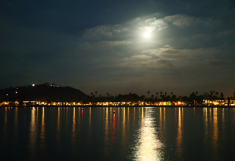 Moonset over West Beach No. 2