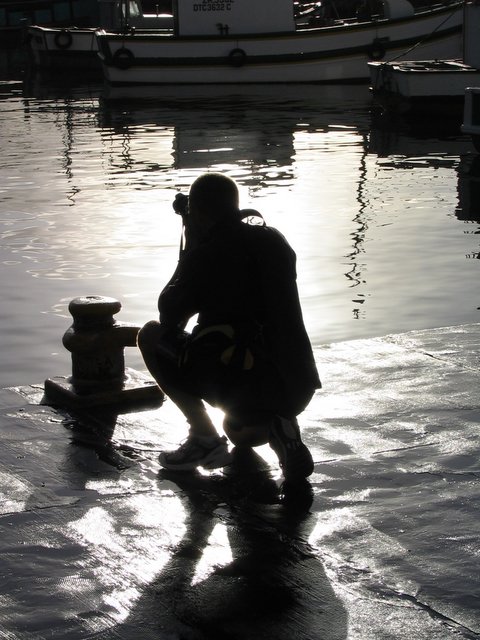 Photographer at dawn