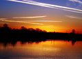 Sunset at Evansville Lake, PA