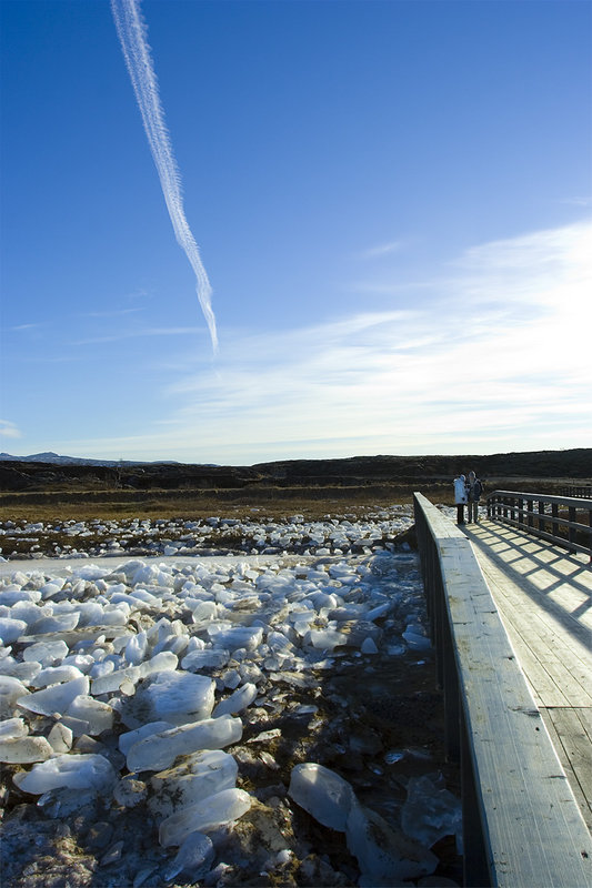 Tourist on the bridge