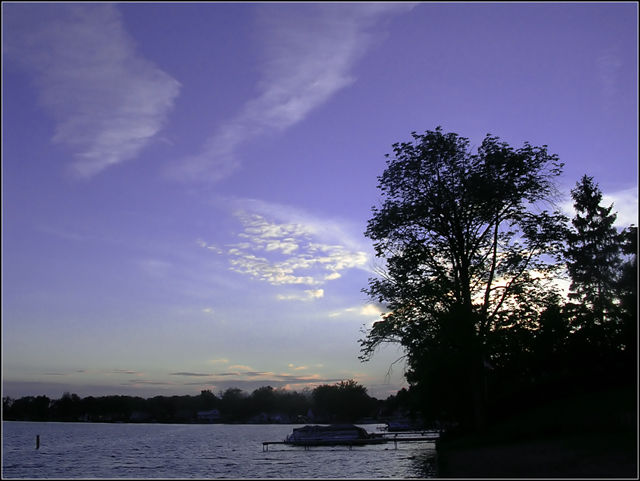 Sunset on Pleasant Lake