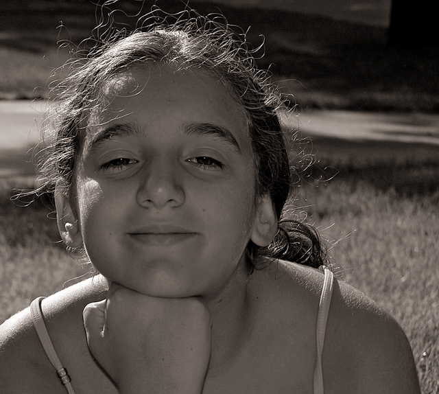 Cassie in B&W