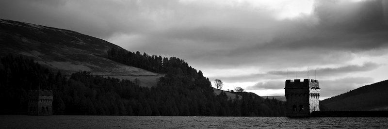 East & West of the Dam II [B&W]