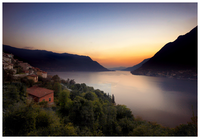 Sunset Over Lake Como
