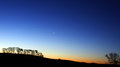 Venus over the countryside