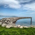 break wall at Elk Rapids Marina