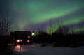 Aurora over the homestead