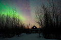 Northern Lights over the neighbors house