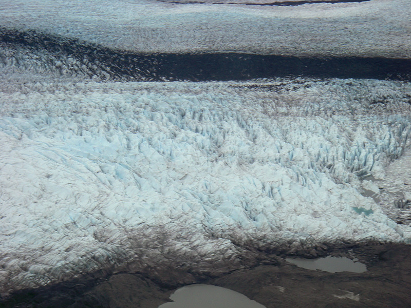 glacier ice field from the air 002
