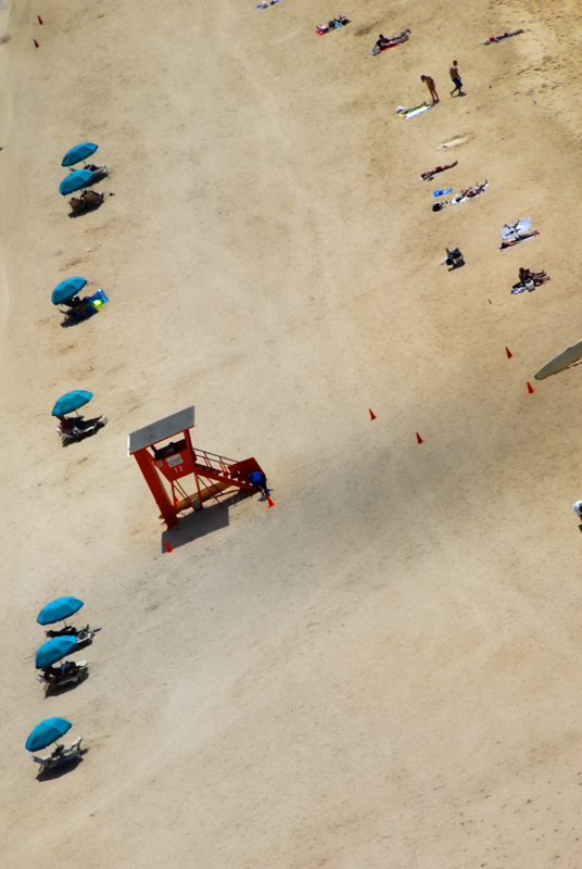 Beach with Life Guard