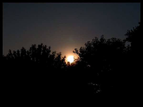 Full Moon or Sunrise?