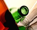 Abstract Beer Bottle Background Design