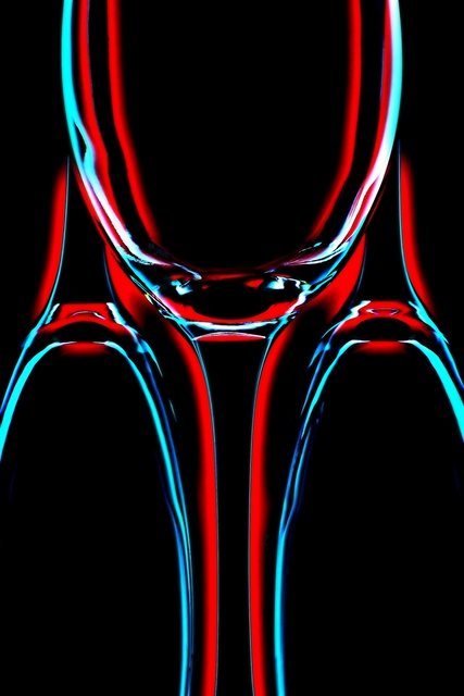Three Glasses Abstract